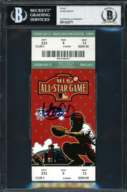 Ichiro Suzuki Autographed 2004 All Star Game Ticket 2004 All Star Game Ticket Seattle Mariners Beckett BAS #14232771