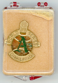 1989 Oakland A's Balfour World Series Press Pin New in Box SKU #207880