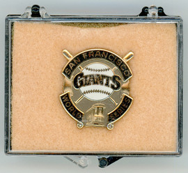 1989 San Francisco Giants Balfour World Series Press Pin New in Box Stock #207872