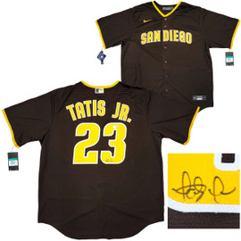 Men's Fernando Tatis Jr. San Diego Padres Replica White /Brown Home Jersey