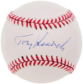 Tommy Tom Henrich Autographed Official AL Baseball New York Yankees Beckett BAS #F26957