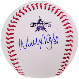 Walker Buehler Autographed Official 2021 All Star Game Logo Baseball Los Angeles Dodgers Beckett BAS QR #WL26554