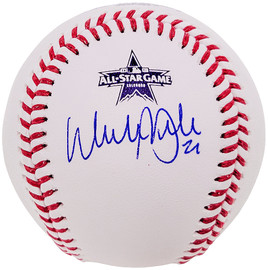 Walker Buehler Autographed Official 2021 All Star Game Logo Baseball Los Angeles Dodgers Beckett BAS QR #WL26615