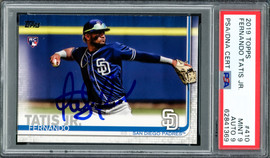 Fernando Tatis Jr. Autographed 2019 Topps Gold Rookie Card