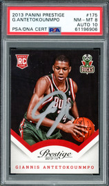 その他 2013 Giannis Antetokoumpo RC PSA 9 Giannis Antetokounmpo Autographed 2013 Panini Prestige