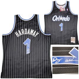 Mil Orlando Magic Anfernee Penny Hardaway Autographed Blue Authentic Mitchell & Ness Galaxy 1994-95 Hardwood Classic Swingman Jersey Size L PSA/DNA Stock