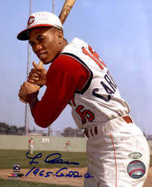 Leo Cardenas Autographed 8X10 Photo Cincinnati Reds "1965 Gold Glove" MCS Holo Stock #208925