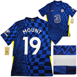 Chelsea FC Nike Mount 19 20-21シーズン 2020-21 Chelsea Home Shirt Mount #19 - 9/10 - (L)