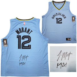 Men's Pro Standard Ja Morant Blue Memphis Grizzlies Capsule Player Baseball  Button-Up Shirt