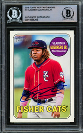 Vladimir Guerrero Jr. Autographed 2019 Topps Debut Rookie Card #1