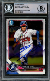 Ronald Acuna Jr. Autographed 2020 Topps Highlights Card #TRA-8 Atlanta  Braves Beckett BAS #15778282 - Mill Creek Sports