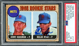 1968 Topps Jerry Koosman/Nolan Ryan #177 PSA 5