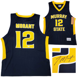 Memphis Grizzlies Ja Morant Autographed Light Blue Fanatics Jersey Size L  ROY 20 JSA Stock #207961