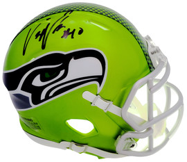 Uchenna Nwosu Autographed Seattle Seahawks Flash Green Speed Mini Helmet MCS Holo Stock #211037
