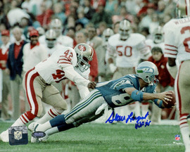 Steve Largent Autographed 8x10 Photo Seattle Seahawks "HOF 95" MCS Holo Stock #211088
