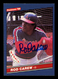 Rod Carew Autographed 1986 Donruss Card #280 California Angels Stock #211310