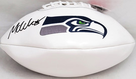Michael Dickson Autographed Seattle Seahawks Official White Logo Football (Flat) MCS Holo #98836