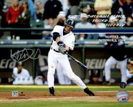 Ichiro Suzuki Autographed 8x10 Photo Seattle Mariners 262 Hit MLB Hit Record IS Holo Stock #212170