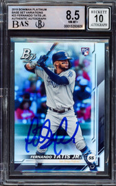 Fernando Tatis Jr. Autographed 2019 Bowman Platinum Variations Rookie Card #23 San Diego Padres BGS 8.5 Auto Grade Gem Mint 10 Beckett BAS #15350608