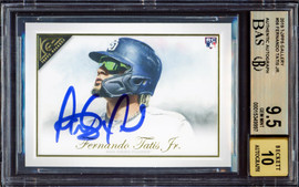 Fernando Tatis Jr. Autographed 2019 Topps Gallery Rookie Card #56 San Diego Padres BGS 9.5 Auto Grade Gem Mint 10 Highest Graded Beckett BAS #15349997