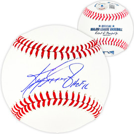 Ken Griffey Jr. Autographed Official MLB Baseball Seattle Mariners "HOF 16" Beckett BAS Witness Stock #212463