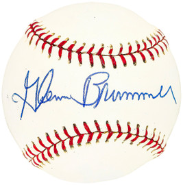 Glenn Brummer Autographed Official Little League Baseball St. Louis Cardinals Beckett BAS QR #BH040932