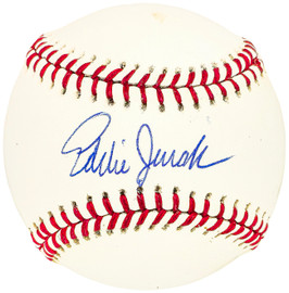 Ed Eddie Jurak Autographed Official Little League Baseball Boston Red Sox Beckett BAS QR #BH040934