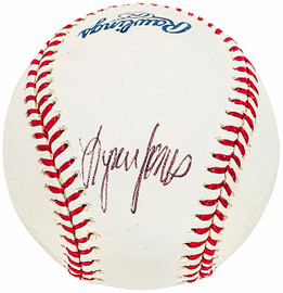 Lynn Jones Autographed Official MLB Baseball Detroit Tigers, Boston Red Sox Beckett BAS QR #BH039026