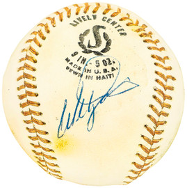 Willie Davis Autographed Official League Baseball Los Angeles Dodgers Vintage Signature Beckett BAS QR #BH040939