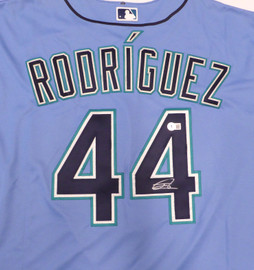 Seattle Mariners Julio Rodriguez Autographed White Nike Jersey Size M  Beckett BAS Stock #212095
