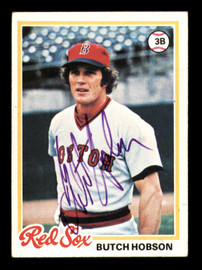 Butch Hobson Autographed 1978 Topps Card #155 Boston Red Sox SKU #213385