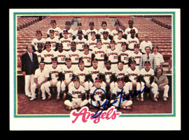 Dave Garcia Autographed 1978 Topps Card #214 California Angels SKU #213409