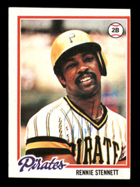 Rennie Stennett Autographed 1978 Topps Card #165 Pittsburgh Pirates SKU #213394