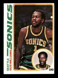 Gus Williams Autographed 1978-79 Topps Card #39 Seattle Supersonics (Tape On Top) SKU #213577