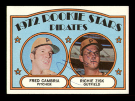 Richie Zisk Autographed 1972 Topps Rookie Card #392 Pittsburgh Pirates SKU #213617