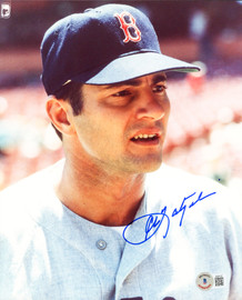 Carl Yastrzemski Autographed 8x10 Photo Boston Red Sox Beckett BAS QR #BJ04137