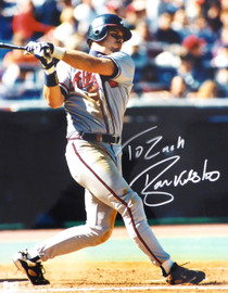 Ryan Klesko Autographed 16x20 Photo Atlanta Braves "To Zach" SKU #214193