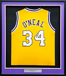 Shaquille O'Neal Signed Los Angeles Lakers Jersey (Beckett COA) 4xNBA –