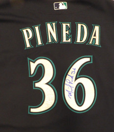 Michael Pineda Autographed 2010 Team Issued Seattle Mariners Majestic Jersey MLB Holo #FJ011798