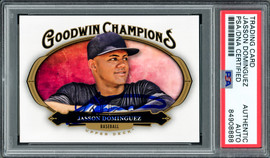 Jasson Dominguez Autographed 2020 Upper Deck Goodwin Champions Rookie Card #95 New York Yankees PSA/DNA #84908888