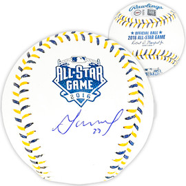 Yordan Alvarez Autographed Official 2022 All Star Game Logo MLB Game  Baseball Houston Astros Beckett BAS Witness Stock #220460 - Mill Creek  Sports