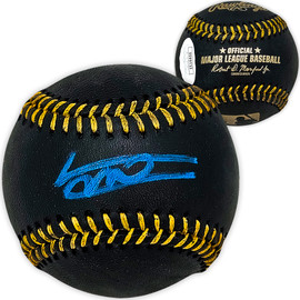 Vladimir Guerrero Jr. Autographed Official Black MLB Baseball Toronto Blue Jays JSA Stock #215524
