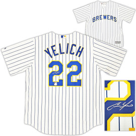 Milwaukee Brewers Christian Yelich Autographed Blue Majestic Jersey Size XL  Beckett BAS Witness Stock #215533 - Mill Creek Sports