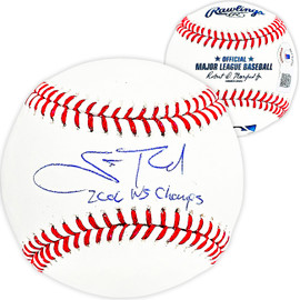 Scott Rolen Autographed Official MLB Baseball St. Louis Cardinals "2006 WS CHAMPS" Beckett BAS Witness Stock #215688