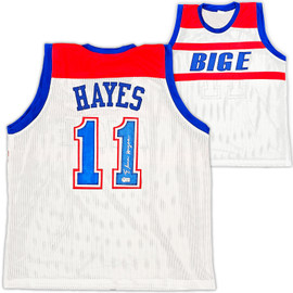 Washington Bullets Elvin Hayes Autographed White Jersey Beckett BAS QR Stock #215765