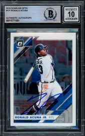 Ronald Acuna Jr. Autographed 2021 Donruss Optic Mythical Card #M21 Atlanta  Braves Beckett BAS #15866519 - Mill Creek Sports