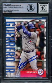 Vladimir Guerrero Jr. Autographed 2020 Topps Highlights Card #VGJ