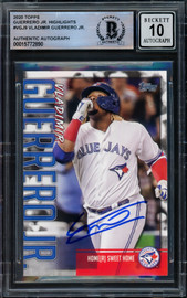 Vladimir Guerrero Jr. Autographed 2020 Topps Highlights Card #VGJ