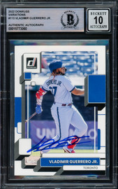 Vladimir Guerrero Jr. Autographed 2022 Donruss Variations Card #113 Toronto Blue Jays Auto Grade Gem Mint 10 Beckett BAS #15773060