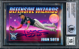 Juan Soto Autographed 2021 Topps Big League Wanted Card #WT-15